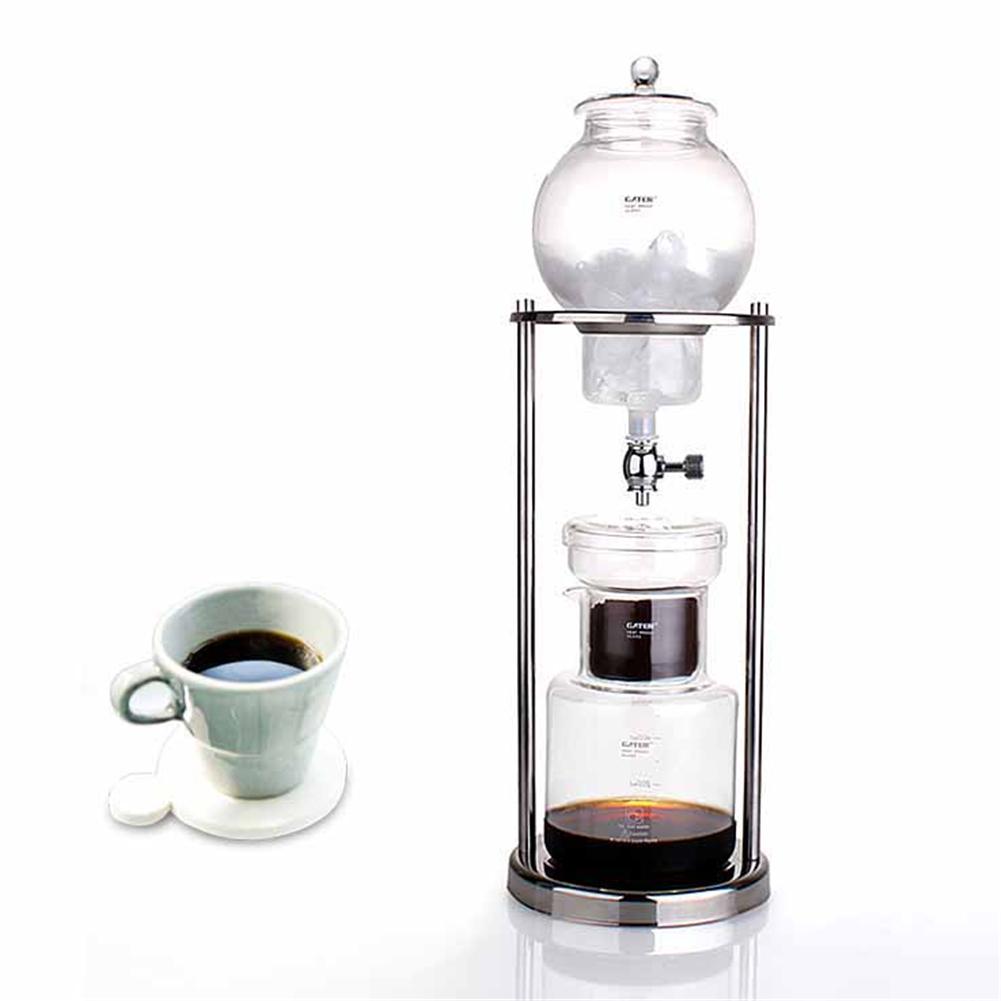 600ml Water Infusion Coffee Pot Reusable Glass Filter Tool Espresso Coffee Dropper Bottle Ice Cold Coffee Machine: Default Title