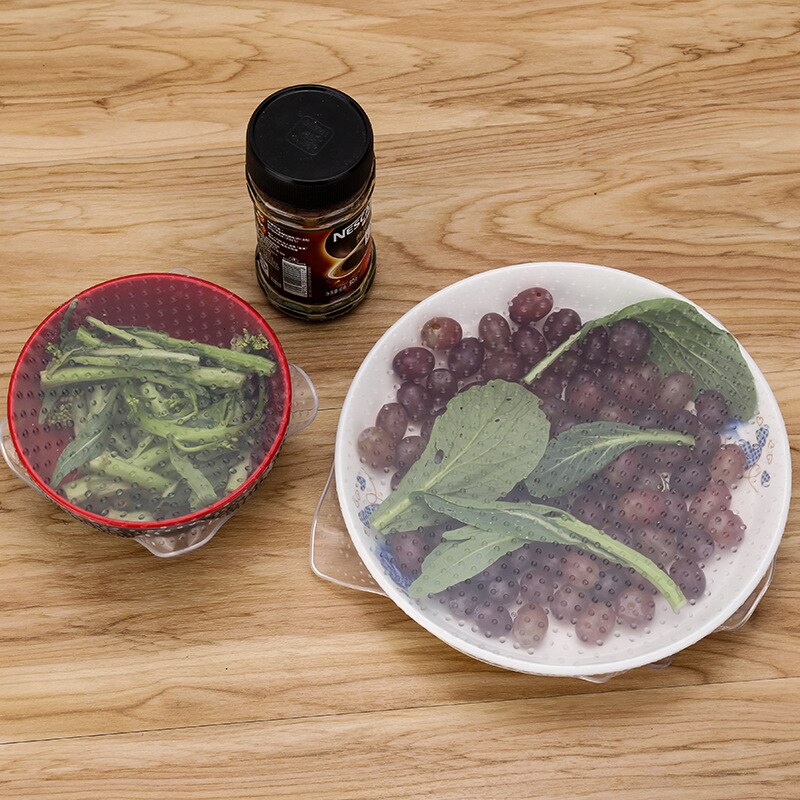 Película de envoltura de silicona Reutilizable, cubierta de mantenimiento fresco para alimentos, fruta, Reutilizable, fácil de limpiar, estirable, 1 ud.
