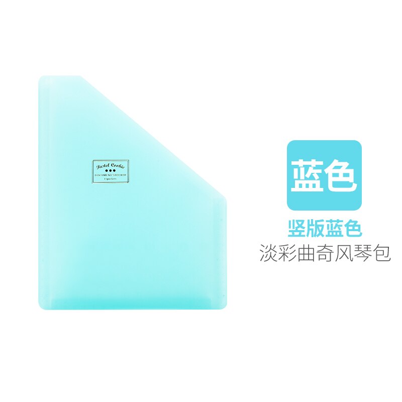KOKUYO Expanding Document Wallets Files Bags Multi-layers for Table Storage Fresh Style A4 Document Shelf WSG-DFCS: blue-02