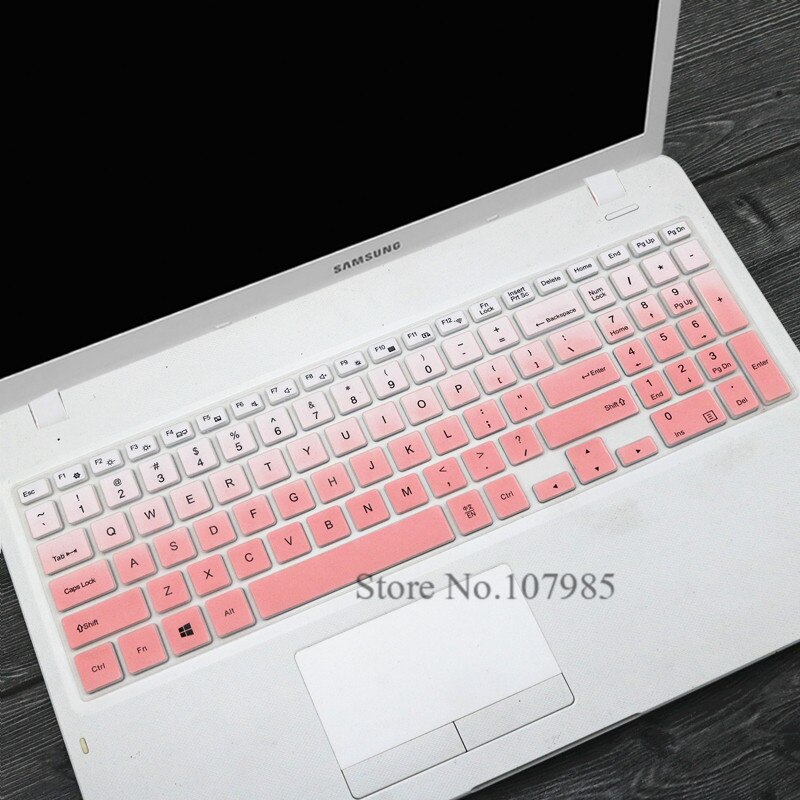 keyboard cover Protector Skin For Samsung Essentials E20 E30 NP350XAA 15.6 inch NP500R5K 500R5K 500R5H 551XAA NP 550XAA NP530E5M: Gradualpink