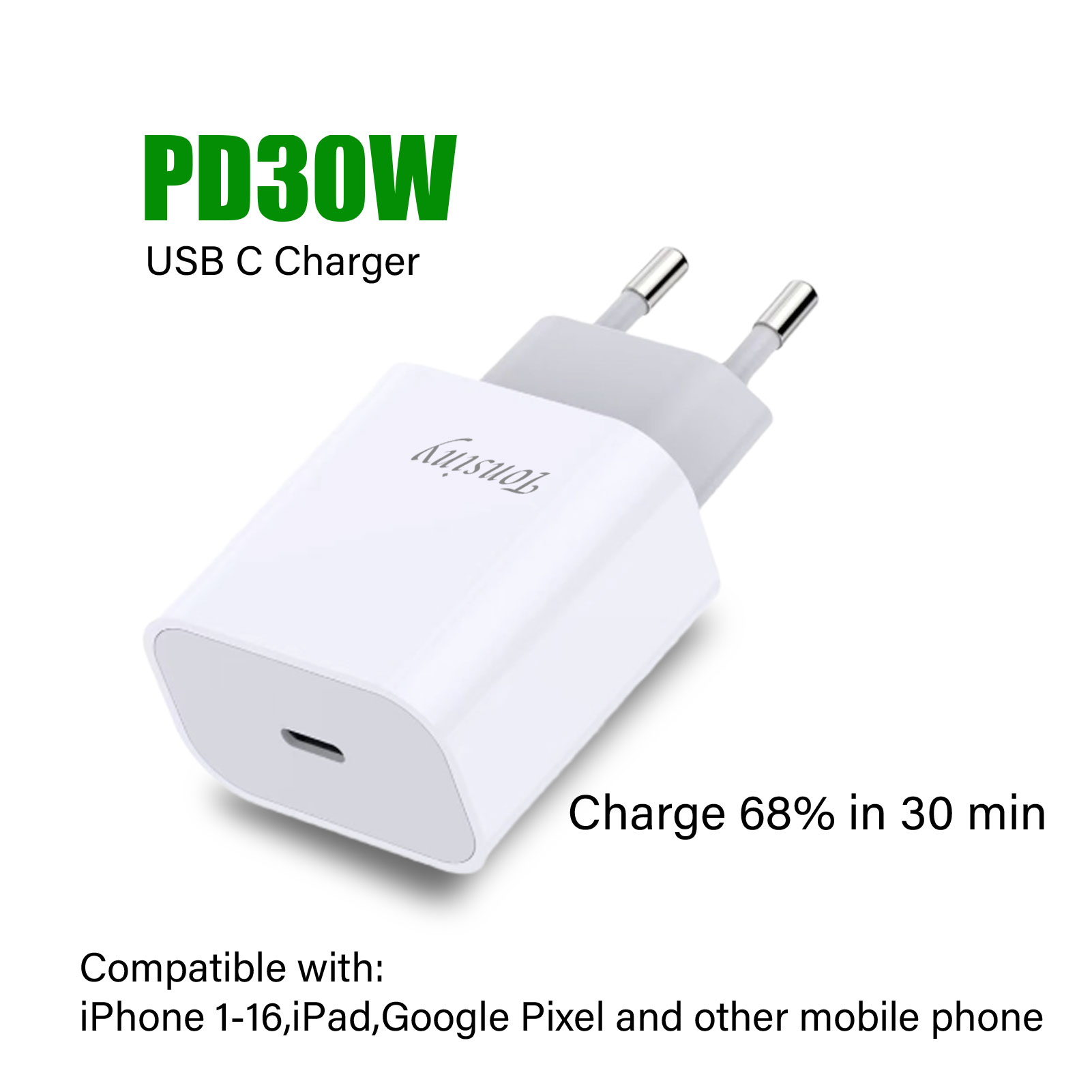 For PD 30W Charging For iPhone 14 Pro Max 13 12 mini 11 Fast Charger X XS XR 7 8 6 Plus SE Phone Accessories