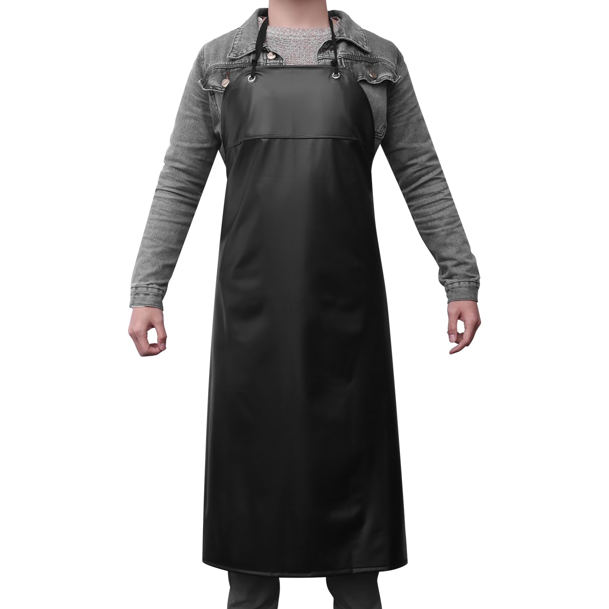 Vattentätt unisex kraftigt förkläde för slaktare köksförkläde kvinnor män vuxna matlagning pvc herrförkläden kock delantal cocina