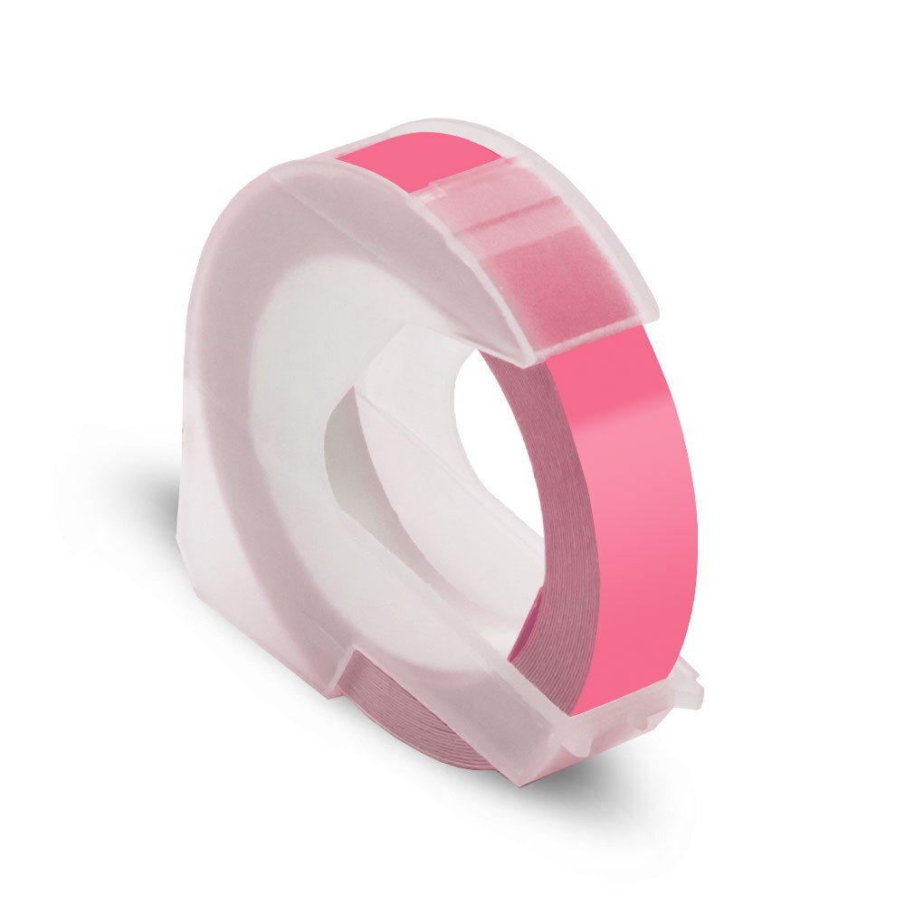 Labelwell 9MM dla Dymo 3D plastikowa taśma tłocząca kompatybilna z Dymo 1540 1610 tłoczenie drukarka do etykiet 3D etykieta pcv dla Motex E101: Pink