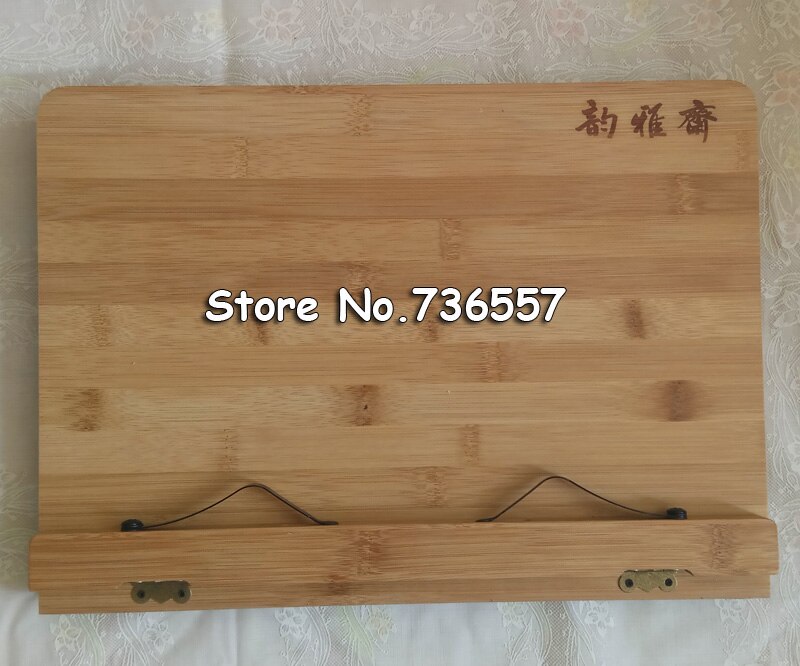 33*20cm Natural bamboo reading frame solid wood frame reading books log reading frame korea stationery holder protect eyesight