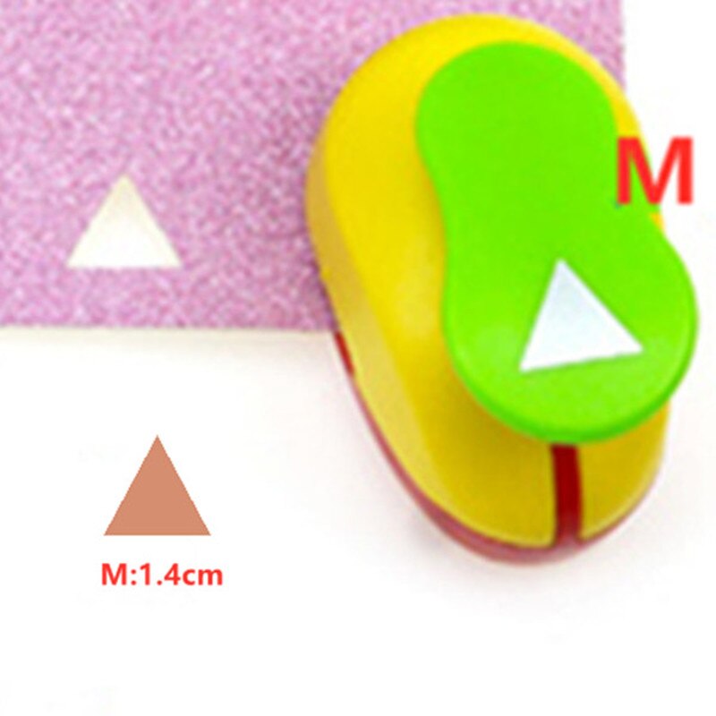 Poinçon artisanal en forme de Triangle de 1.4 à 6.1cm, coupe-papier, pour école, Scrapbooking, poinçon de trou, gaufreur,