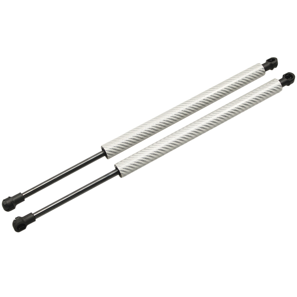 Vérin à ressort en Fiber de carbone | Pour MASERATI GRAN TURISMO coupé capot avant automobile, amortisseur de levage de Support de gaz 358mm: silver carbon fiber