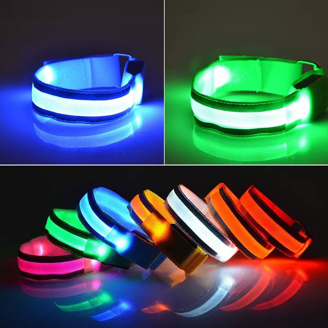 Armband Led Verlichting Running Fietsen Joggen Wandelen Veiligheid Led Licht Elektrische Scooter