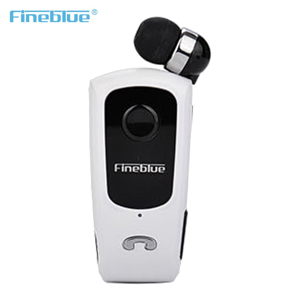 Original FineBlue F920 Versenkbare Drahtlose Bluetooth Headset Kopfhörer Freihändiger Stereo Kopfhörer Clip Mic Anruf Tragbaren: No box White