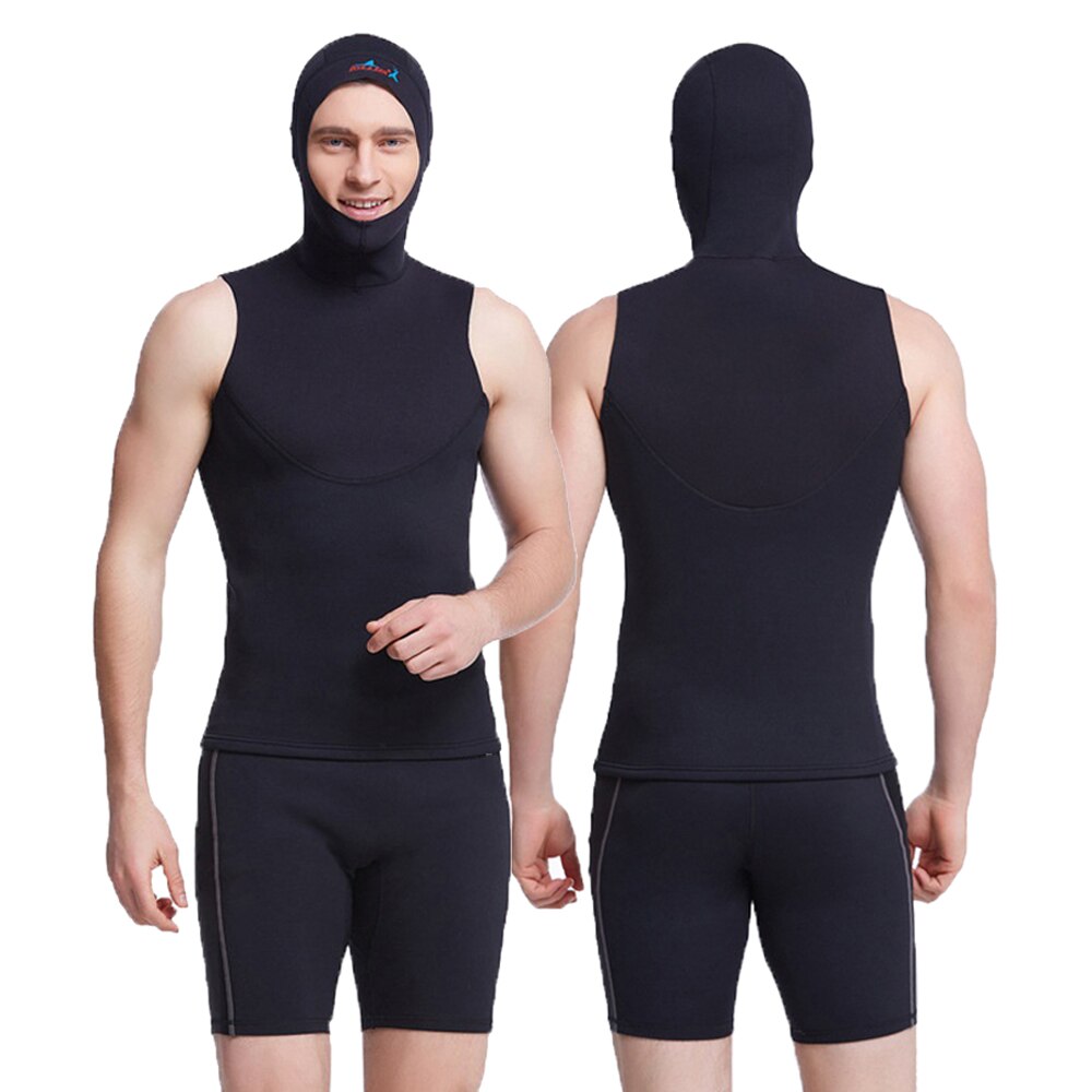 1mm neopren dykkerhætte hjelm snorkeludstyr hat hætte vinterbadning varm hals unisex dykkervåddragt