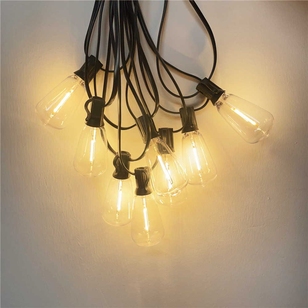 10M Outdoor Festoen Fairy LED Globe String Light voor Kerstfeest Tuin Decoratieve Garland Lamp Straat Patio Achtertuin: changeable