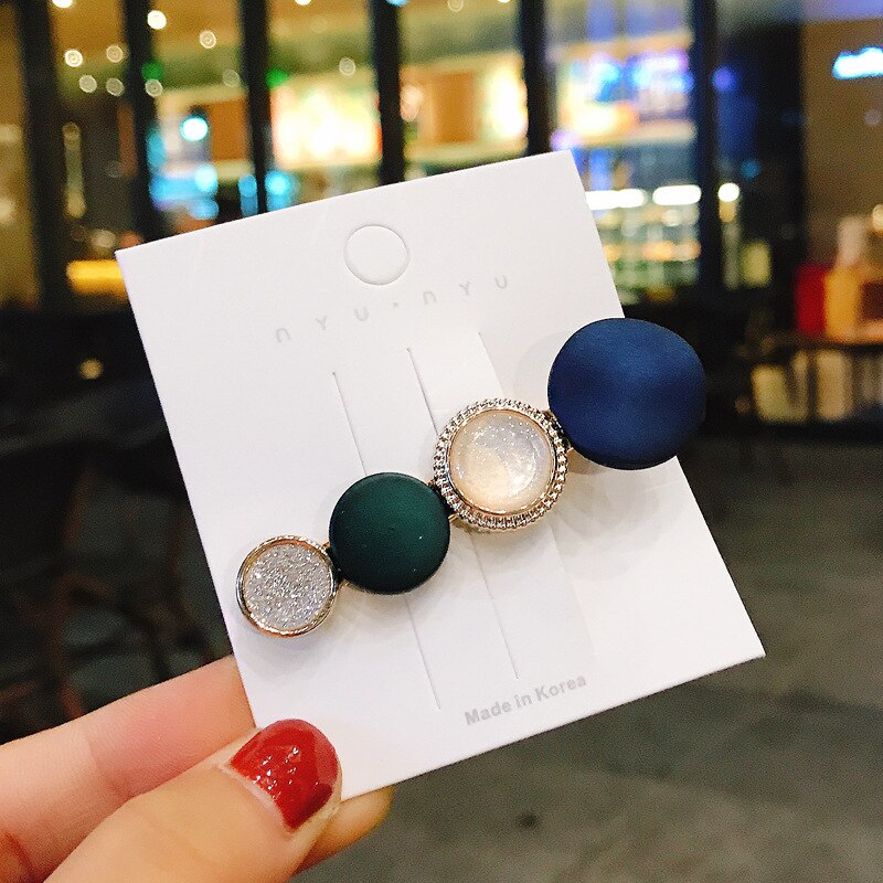 Macaron pearl hårspænde piger snap hair hårspænde pind hårnål hår styling tilbehør til kvinder piger kvinder: 6