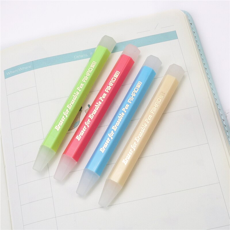 4PCS/LOT erasable pen eraser Student work Temperature control ink magic gel pen Rubber