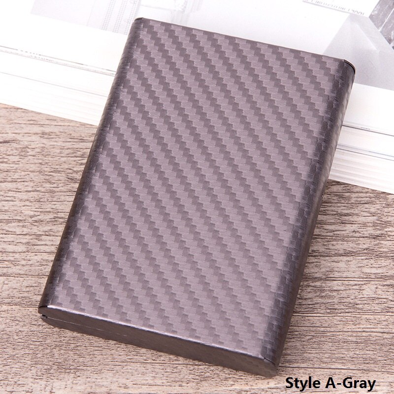 Card Holder Super Light Carbon Fiber Name ID Credit Card Holder Business Card Case Organizer For Men