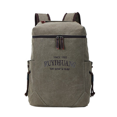 Mannen Rugzak Canvas Rugzak Zakken Student Boek Tas Grote Capaciteit Mode Rugzak Mannen Mochila Mannelijke: Army Green