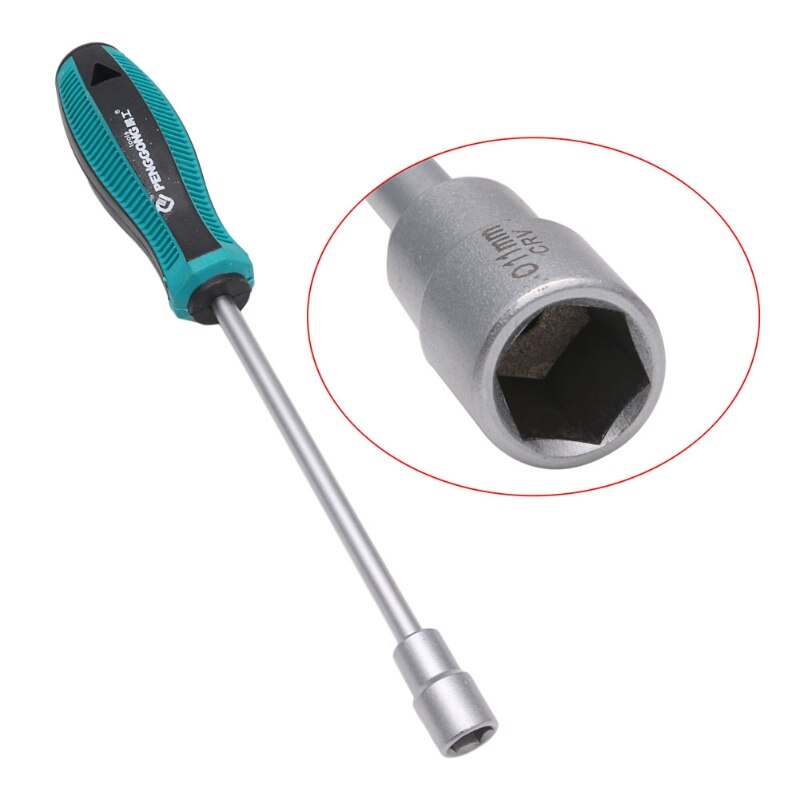 Metal Socket Driver Wrench Screwdriver Hex Nut Key Nutdriver Hand Tool 3mm-14mm: 11mm