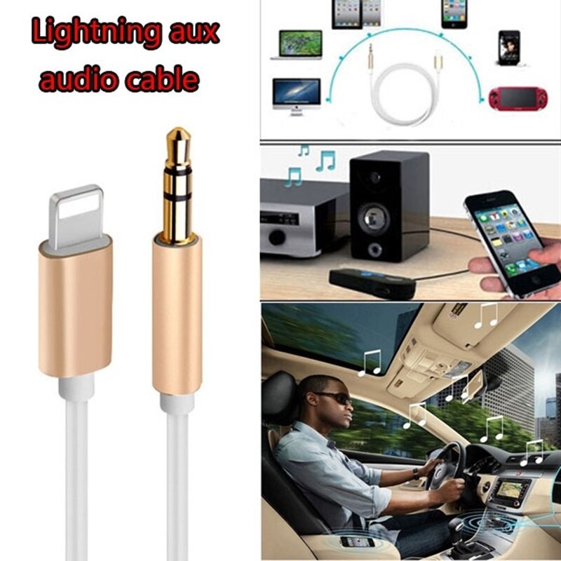 Lightning Naar 3.5Mm Jack Male Audio Kabel Adapter Stereo Cord Voor Iphone 12 11 Pro Max Xs Xr X 8 Ios Hoofdtelefoon Auto Aux Connector