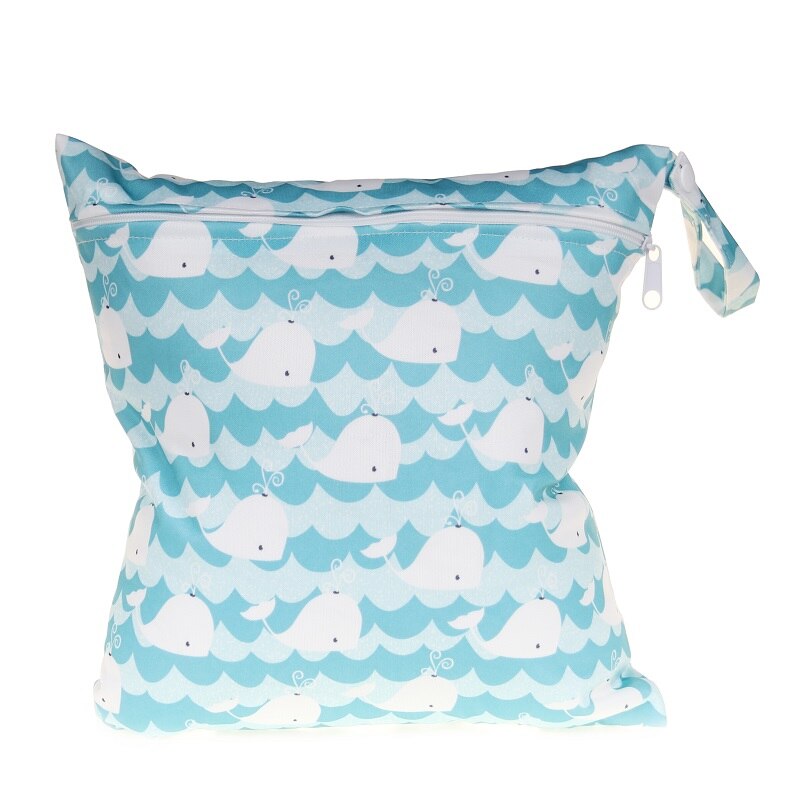 [CHOOEC] Wet Bag Washable Reusable Cloth diaper Nappies Bags Waterproof Swim Sport Travel Carry bag Big Size: 28X30 cm: Gray
