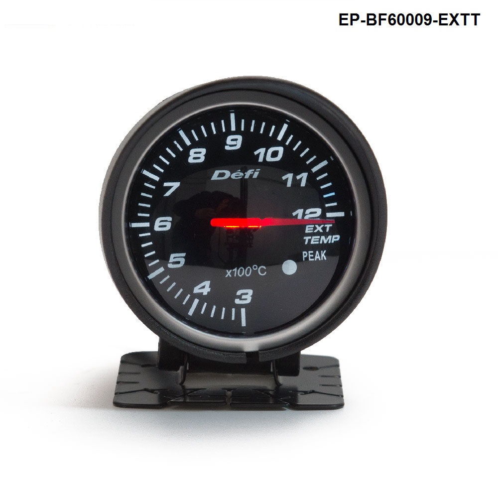 BF 60mm LED Exhaust Gas Temp EXT Gauge Auto Car Motor Gauge with Red & White Light For VW GOLF 5 EP-BF60009-EXTT