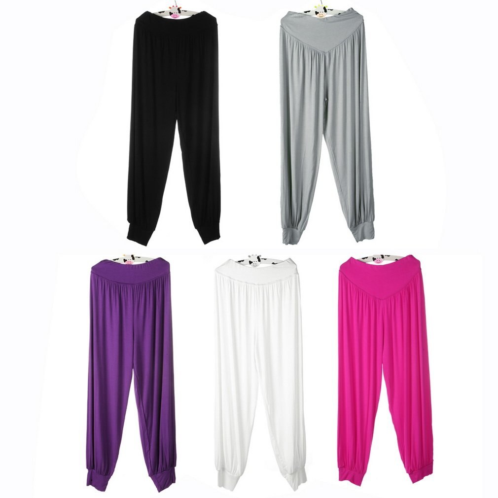 Hoge Taille Losse Yoga Broek Plus Snoep Kleur Bloeiers Mode Comfortale Zomer Sport Wear Voor Dansen