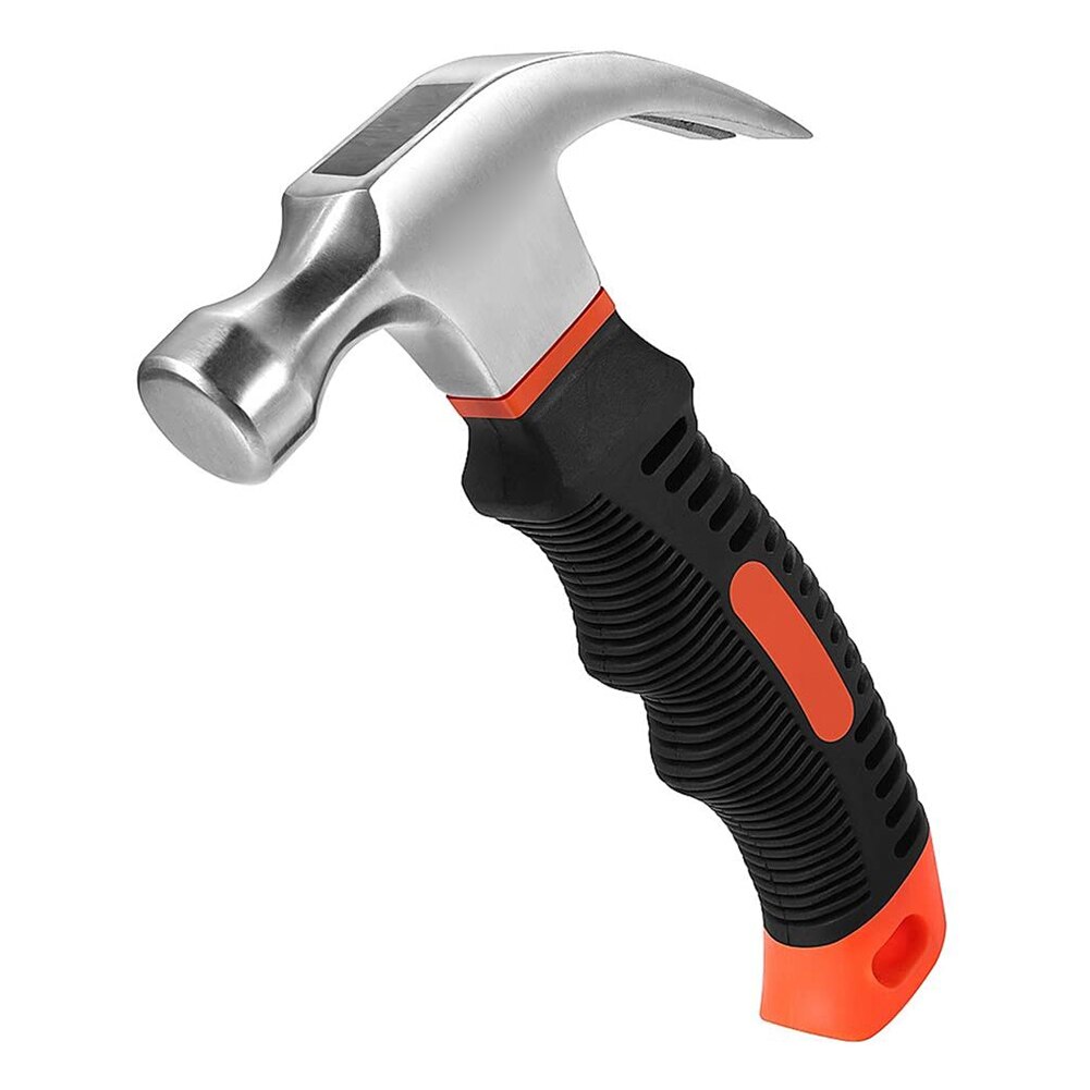 Kleine klauwhamer mini stompe spijkers gereedschap glanzend gepolijste kop comfortabele zachte handgreep tp: Default Title