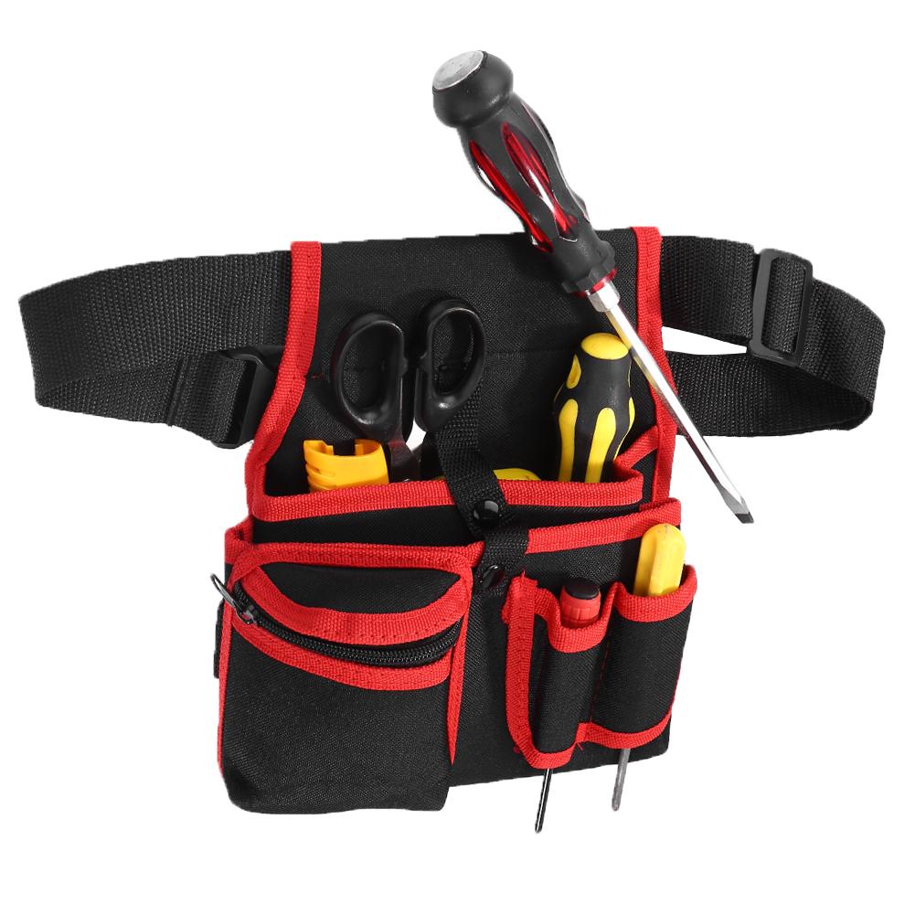 Waist Pockets Electrician Tool Bag Organizer Carrying Pouch Bag Case Wrenches Screwdrivers Pliers Hardware Parts Storage Bags