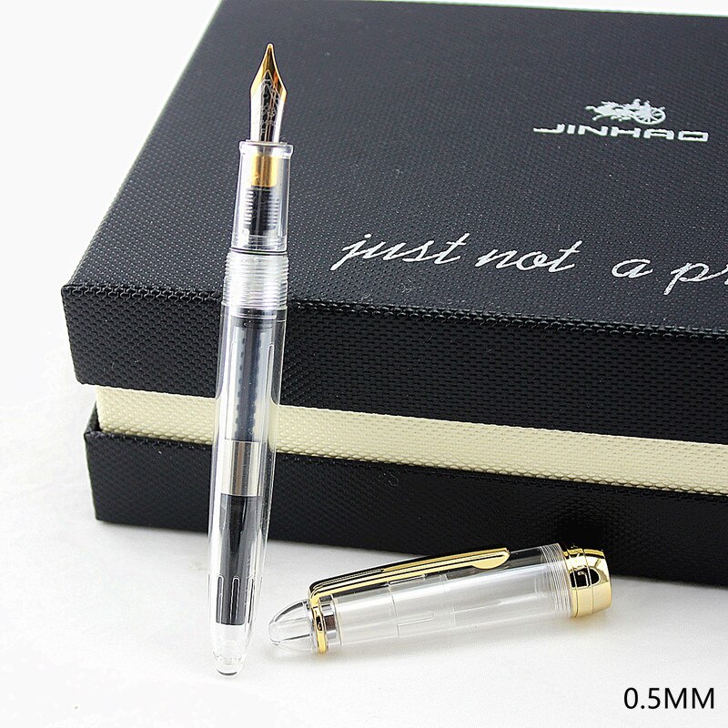 12 Colors Fountain Pen Jinhao 992 Series Medium 0.5 mm Nib pen replace ink student Calligraphy Business