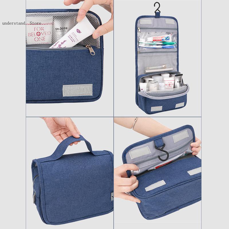 Forniture per la vita portatili da viaggio borsa per il trucco essenziale di grandi dimensioni borsa per lavaggio da uomo di alta qualità borsa da toilette per Organizer da bagno