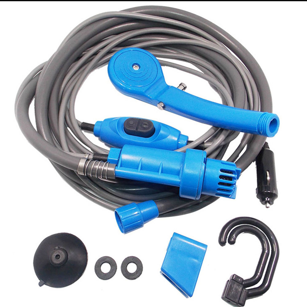 12v biltvättare utomhus camping resa bil dusch bil elektrisk bärbar dusch biltvätt vattenpump husdjur hund ta dusch