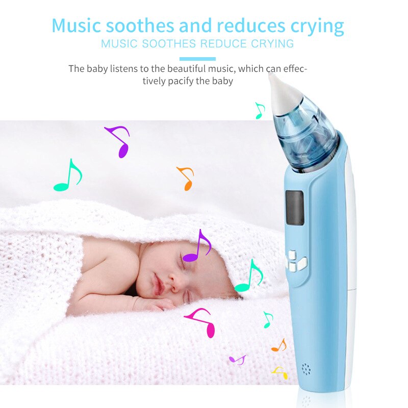 Baby Nasal Care Electric Nose Cleaner Newborn Baby Nasal Aspirator Sucker Cleaner Sniffling Equipment Safe Hygienic Nose Sucker