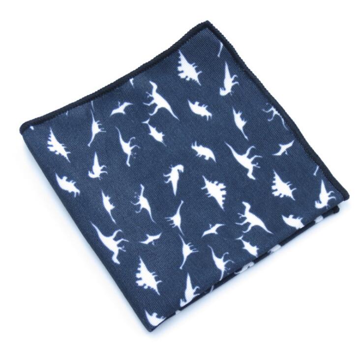 Dinosaur Men Bow Tie Set Pocket Square Handkerchief Mens Butterfly Bow Tie Skinny Ties Set Lots Slim Necktie For Man
