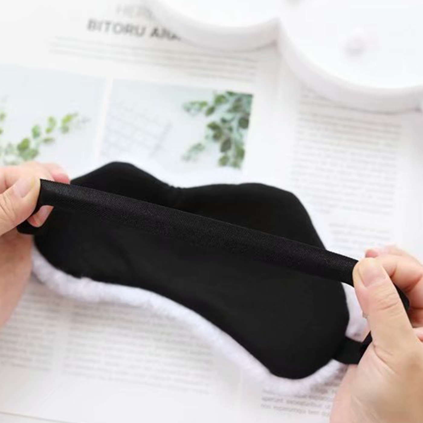 Cute Eye Mask Plush Eye Cover Kids Sleeping Mask Sleeping Mask Eyepatch Cartoon Travel Rest Eye Band Blindfold Sleep Aid Eyemask