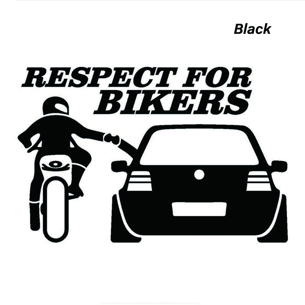Respect Biker Sticker voor op auto motorfiets vinyl 3D stickers motorfiets vinyl 3D stickers en stickers motorfiets accessoires: PEACOCK BLUE