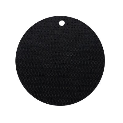 Siliconen Onderzetter Mat Pads Non-Slip Siliconen Isolatie Mat Voor Thuis Gebruik: Black