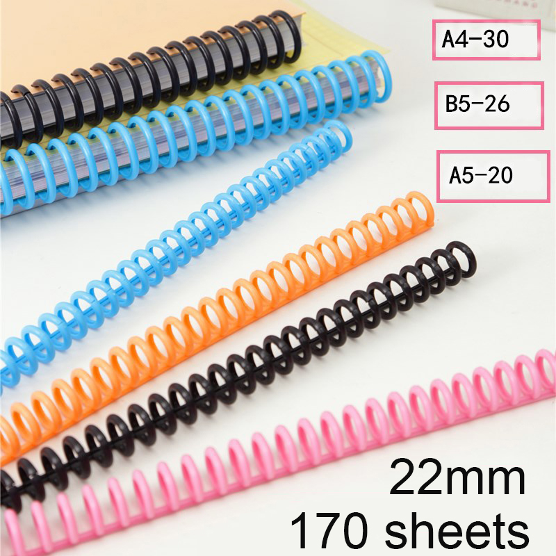 10 st 22mm 30 hål plast lösbladsringpärm bindremsa  a4 ringar bindning planerare tillbehör skolring spiralbindning
