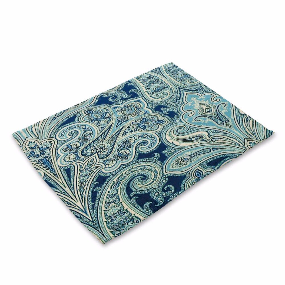 Tafelmat met bloemenpatroon, mandala-bloem, servet voor bruiloft, keukendecoratie, placemat, eetkameraccessoires