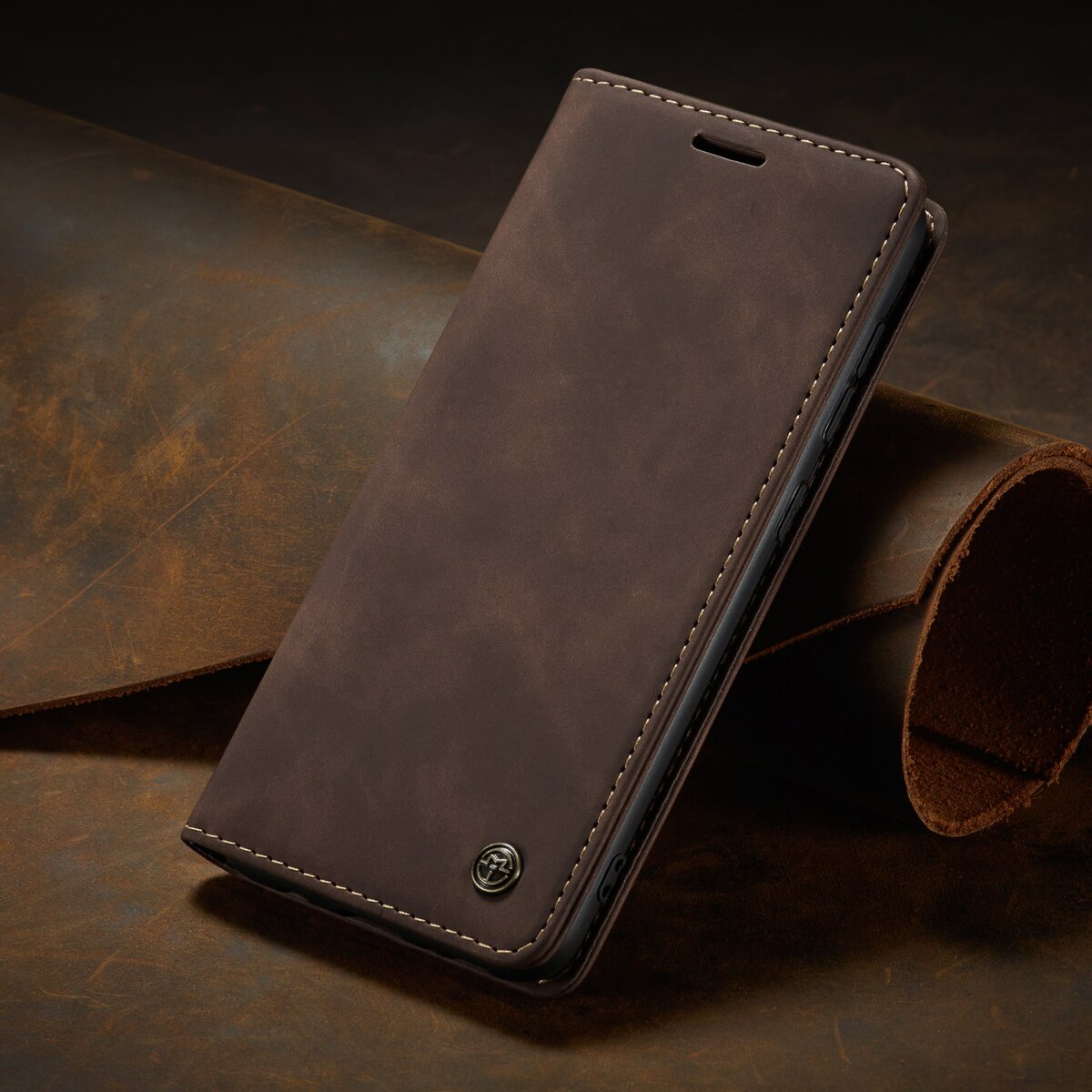 A31 hoesje voor samsung galaxy  a31 luxe leren portemonnee flip kaarthouder telefoonhoesje voor samsung  a31 sm-a315f 31a sm 31 a 315 cover: Koffie