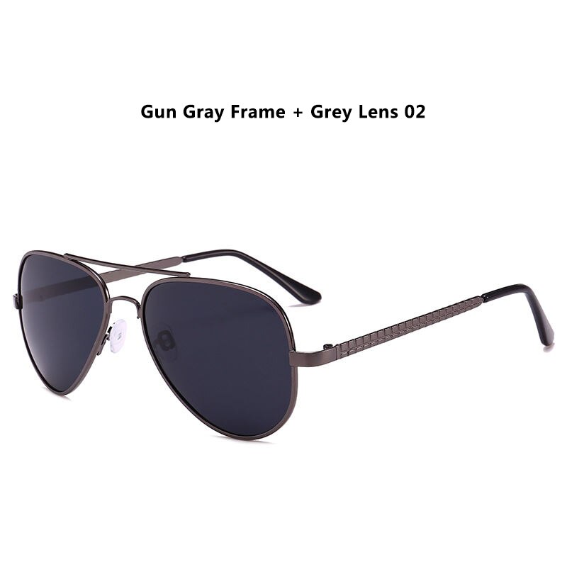 DIGUYAO Mode Ouder-kind zonnebril TAC Lens Gepolariseerde Bril Metalen Frame Zonnebril Rijden Spiegel mannelijke oculos de sol: Gun Gray---Grey--02