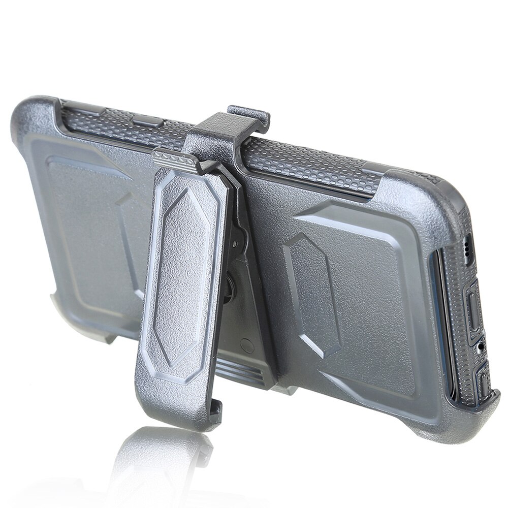 Voor lg  g7 thinq  / g7+ g710em robuuste, robuuste hoes met riemclip, holsterhoes, anti-beschermende harde achterkant voor lg  g7