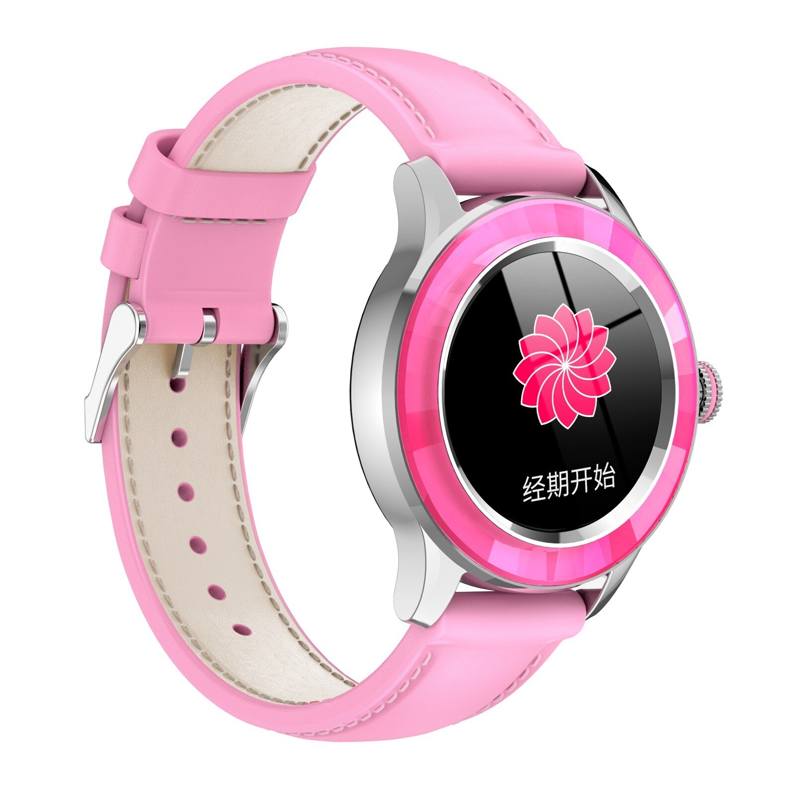 S09 Bluetooth Clever Uhr Ist Wasserdicht Mit Herz Temperatur Überwachung Wasserdichte Smartwatch Verbinden IOS Android Uhr: Rosa