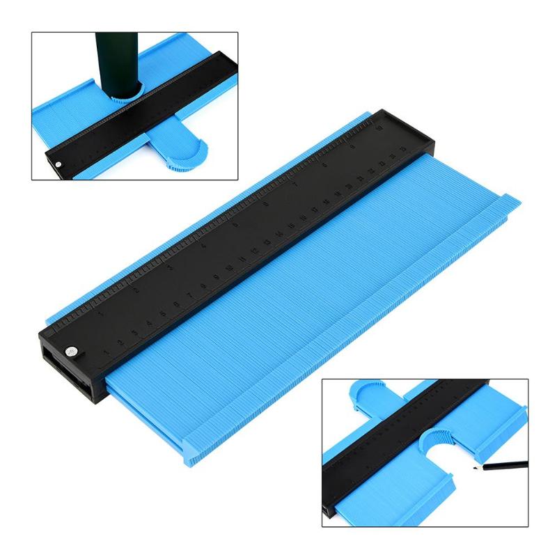 Profile Gauge 5/10 inch Contour Gauge Duplicator Plastic Inch Metric Profile Ruler For Copying Irregular Shape Wood Marking Tool