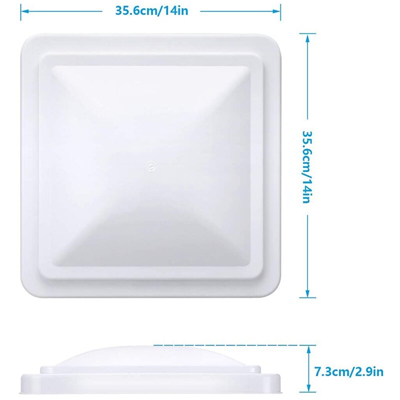 14 Inch Universal Replacement RV Roof Caravan Campers Motorhome Vent Cover Fresh Air Circulating Vent Cover