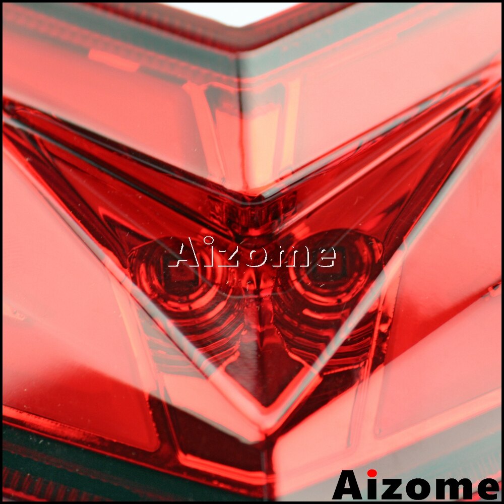 Luz LED trasera integrada para motocicleta, lámpara de parada roja, intermitentes, para Kawasaki Z800 Ninja ZX6R 636