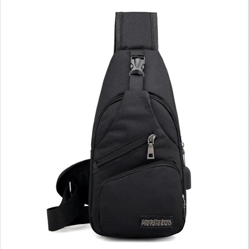 Crossbody Tassen Usb Borst Bag Messenger Bag Lederen Schoudertassen Diagonaal Pakket Back Pack Reizen: black-stly2