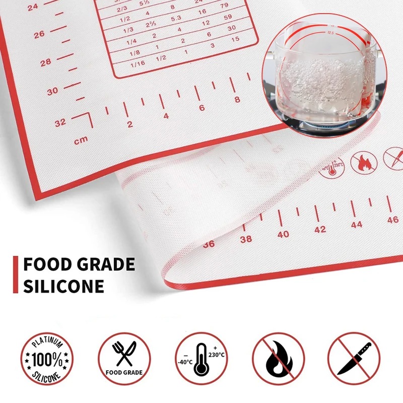 Tapete de cozimento de silicone almofada de amassar tapete de massa pizza bolo fabricante de massa cozinha cozinhar grill antiaderente gadgets bakeware esteira de pastelaria
