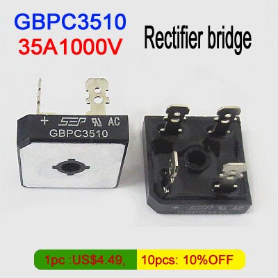 Alle GBPC 3510 (35A1000V), GBPC 5010 (50A1000V) gelijkrichter brug voor inverter lasmachine