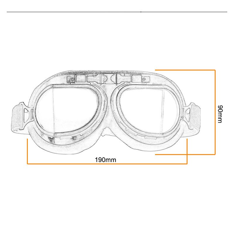 Motorcykel briller retro hjelm pilot briller motorcykel cykel briller vintage klassiske solbriller til gafas motocross dirt bike