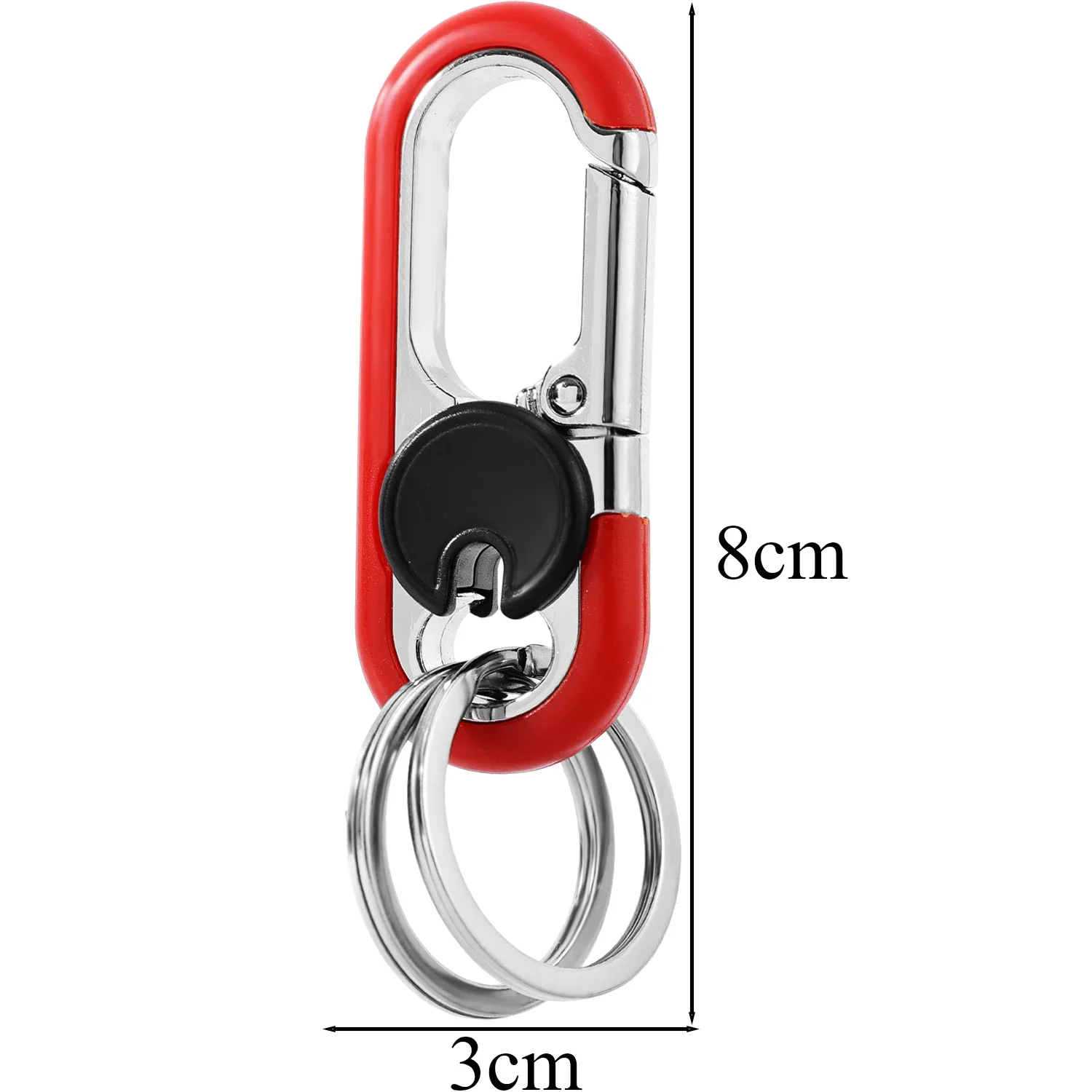 Porte-Clés Pour Télécommande Voiture Double Anneau Pour