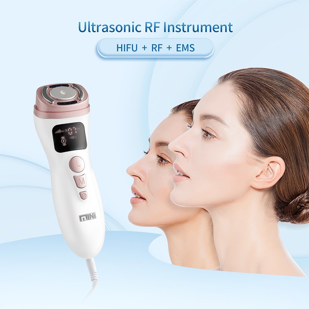 2.0 Upgrade Ultrasone Rf Ems 3-In-1 Gezicht Hals Skin Lifting Massager Mini Hifu Anti Rimpel Aanscherping gezicht Afslanken Apparaat