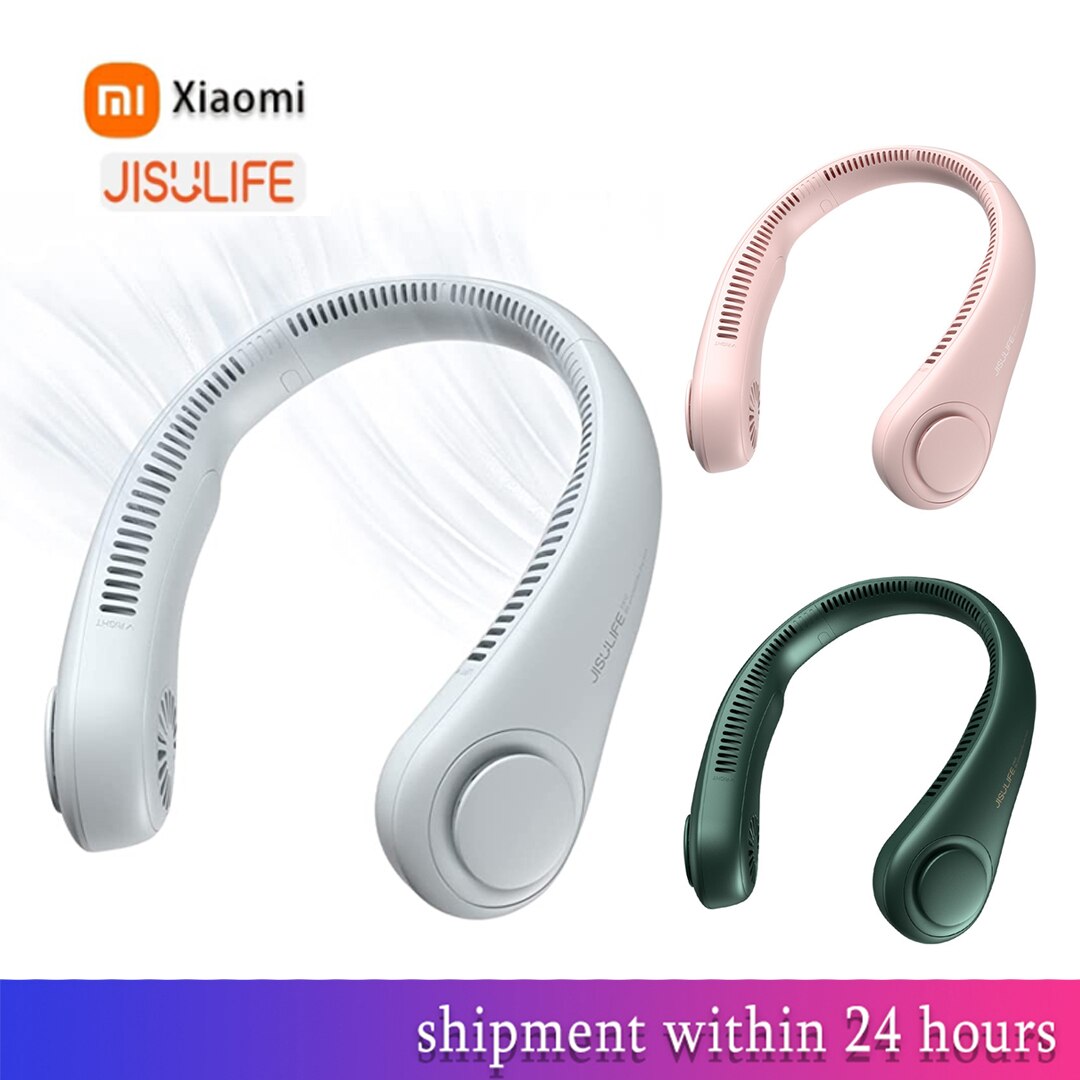 Xiaomi JISULIFE portatile collo fan mano libero Bladeless fan 4000mAh indossabile personale fan senza foglie ricaricabile USB alimentato3 velocità