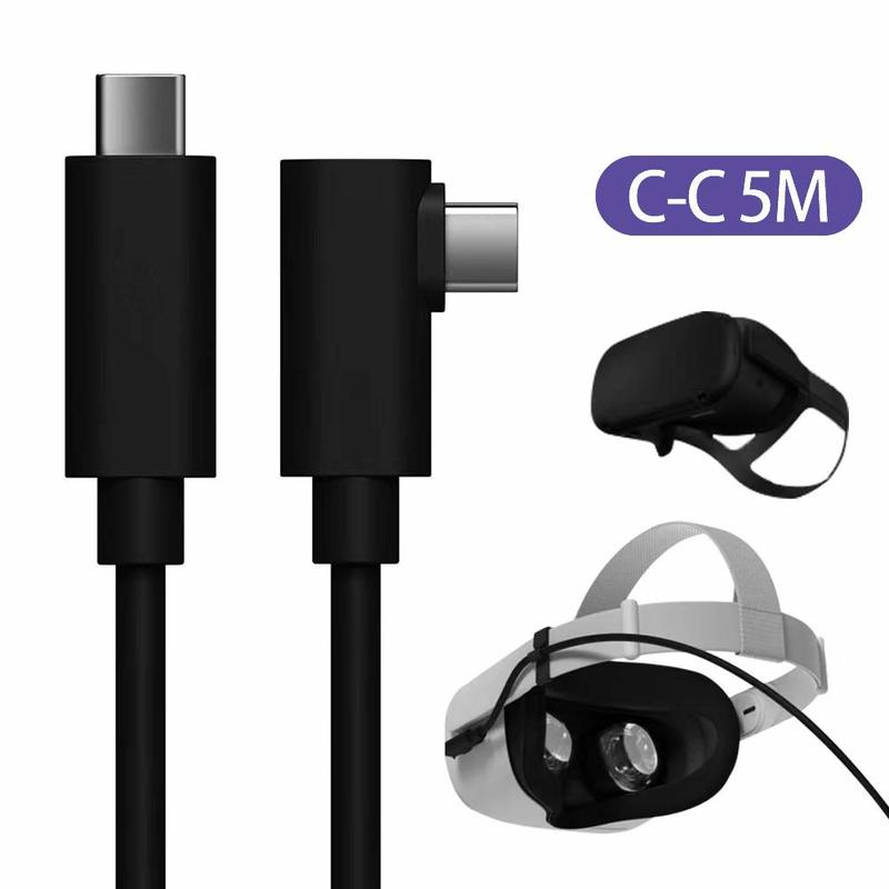 16ft 5m oculus headset vr kabel pc vr til quest 2 og quest link virtual reality type-c usb 3.2 gen 1 dataoverførsel hurtig opladning